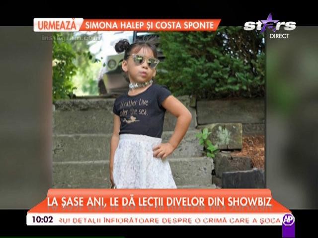 Sofia, la şase ani este copia fidelă a divelor de peste ocean