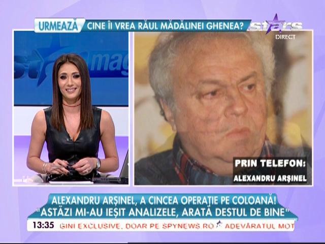 Alexandru Arşinel, operat de urgenţă!