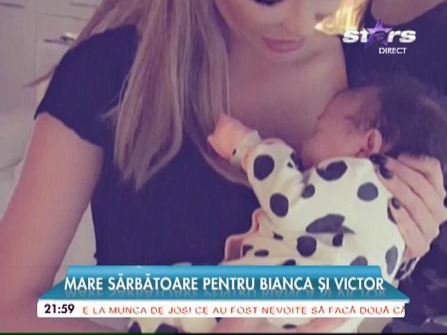 Sărbătoare mare pentru Bianca Drăguşanu şi Victor Slav. Fetiţa lor a &icirc;mplinit o lună!