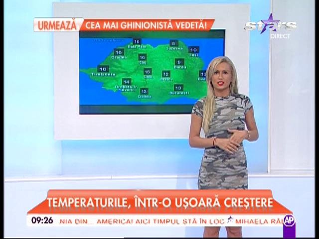 METEO! Temperaturile, &icirc;ntr-o ușoară creștere