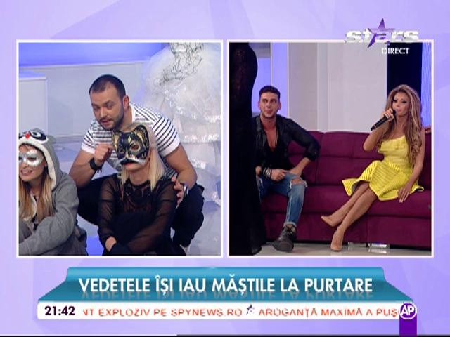 Recunoşti vedetele? Şi-au luat cele mai tari măşti de Halloween şi au venit &icirc;n platoul emisiunii "Răi Da buni"