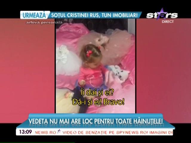 S&acirc;nziana Buruiană a cheltuit o mică avere pe hăinuţele fetiţei sale!