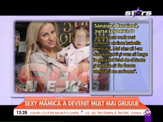 S&acirc;nziana Buruiană trece prin clipe grele! Blondina are probleme cu fetiţa ei!