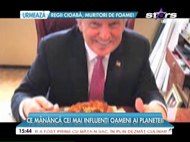 Ce măn&acirc;ncă cei mai influenți oameni ai lumii