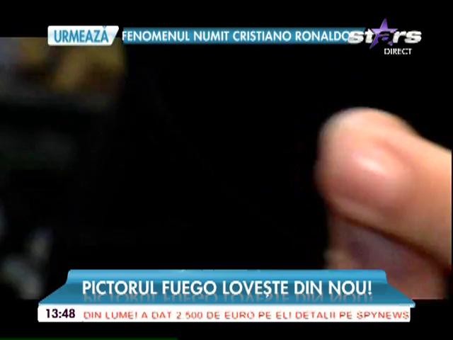 Cand nu este pe scenă Fuego se relaxează pict&acirc;nd