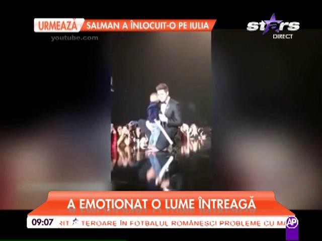 Michael Buble şi fiul lui pe scenă, pe c&acirc;nd cancerul &icirc;ncepuse deja să-i macine sănătatea micuţului