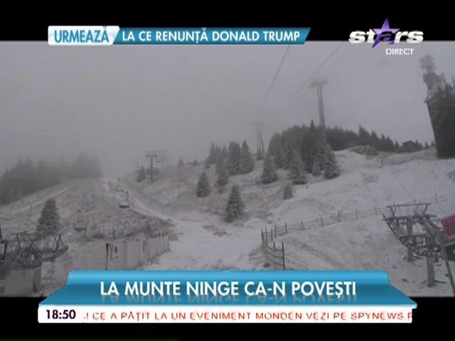Iarna a pus stăp&acirc;nire pe Valea Prahovei