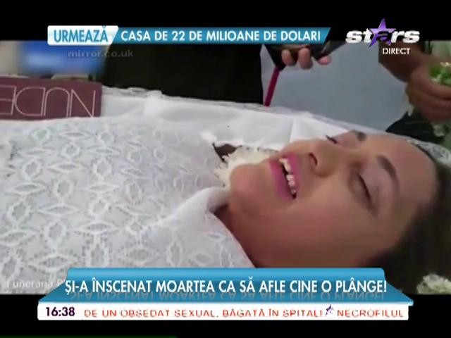 Și-a &icirc;nscenat moartea ca să afle cine o pl&acirc;nge!