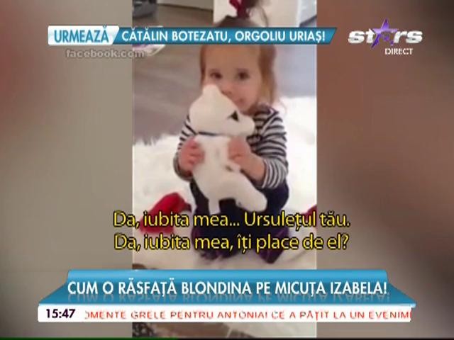 Cum o răsfață S&acirc;nziana Buruiană pe micuţa Izabela