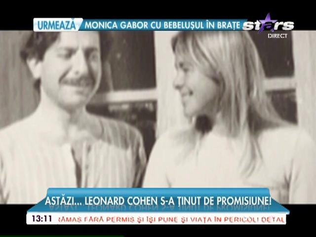 Leonard Cohen era &icirc;ndrăgostit de o femeie căsătorită