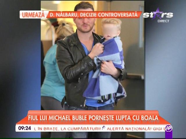 Fiul c&acirc;ntăreţului Michael Buble are şanse mari să &icirc;nvingă cancerul