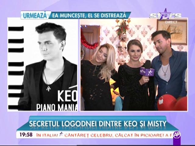 Keo şi Misty, pentru prima dată la TV, după ce s-au logodit! Ce-şi doreşte artistul de la logodnica lui