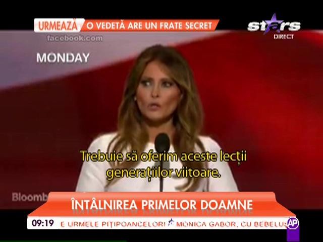 Michelle Obama-Melania Trump, &icirc;nt&acirc;lnire la Casa Albă