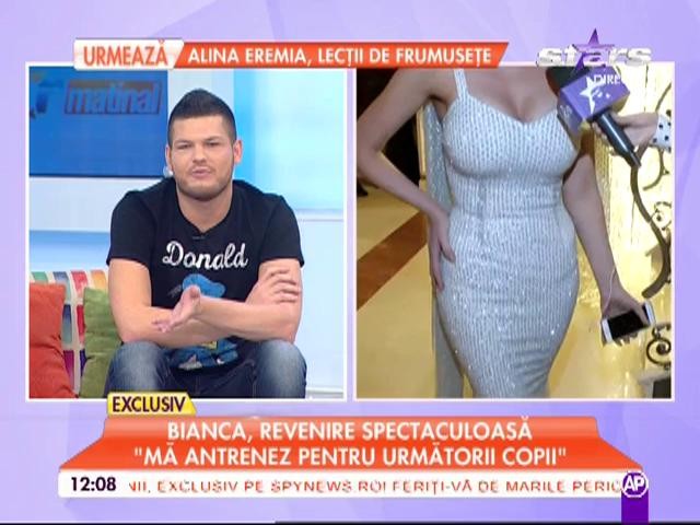 Bianca Drăguşanu, prima şedinţă foto după naştere: "Mă antrenez pentru următorii copii"