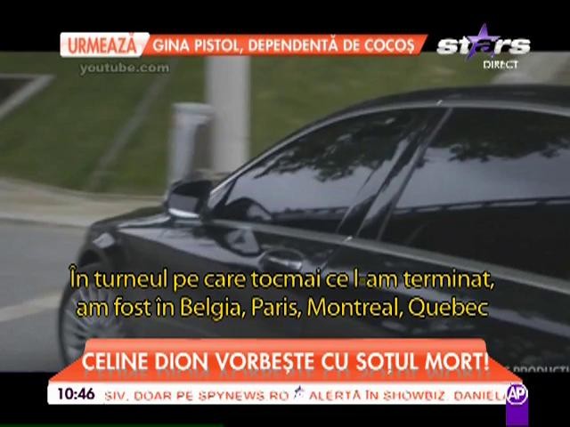 Celine Dion vorbeşte cu soţul ei chiar şi dincolo de moarte