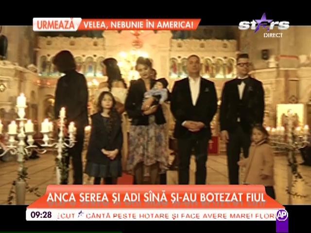 Anca Serea şi Adi S&icirc;nă şi-au botezat cel de-al treilea copil