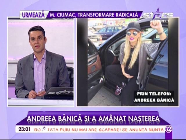VIDEO / Andreea Bănică şi-a amânat naşterea! A trăit clipe cumplite: "Am nişte dureri pe care nu le-am simţit până acum"