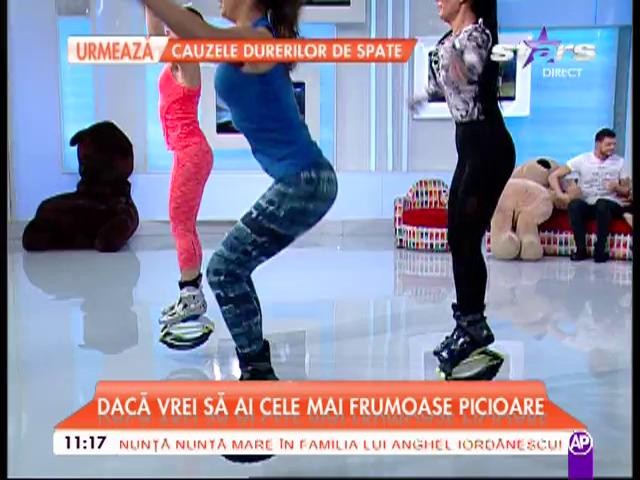 Demonstraţie spectaculoasă de Kangoo Jumps, &icirc;n platoul de la Star Matinal!