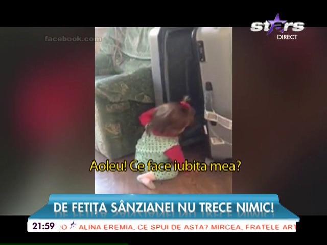 Fetiţa S&acirc;nzianei Buruiană a moştenit obiceiurile mămicii sale