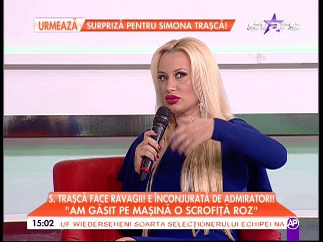 Simona Traşcă: "În ultimul timp primesc flori de la admiratori"