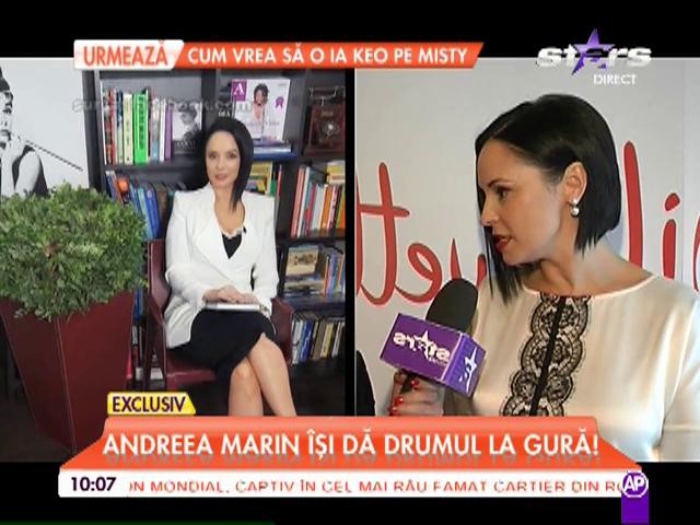 Andreea Marin: "Nu am de g&acirc;nd să stau să mai pl&acirc;ng"