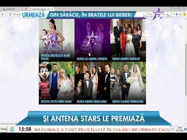 Antena Stars decernează "premiile showbiz-ului rom&acirc;nesc"