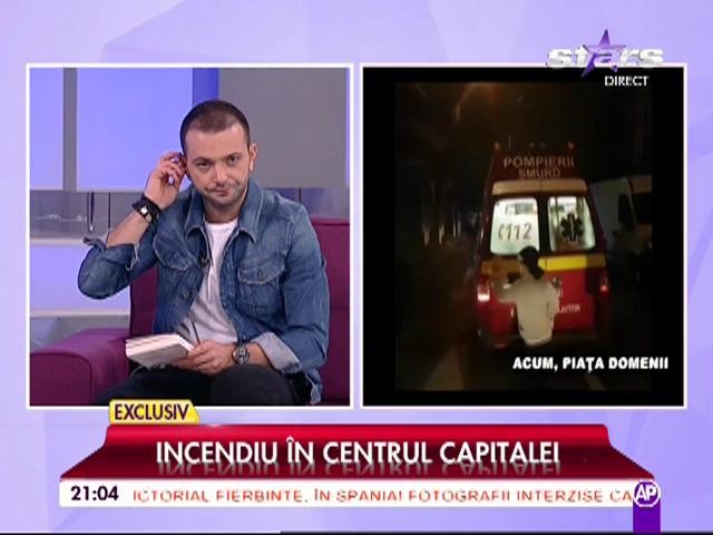 VIDEO / Incendiu de proporţii &icirc;n Capitală! Victimele sunt evacuate r&acirc;nd pe r&acirc;nd