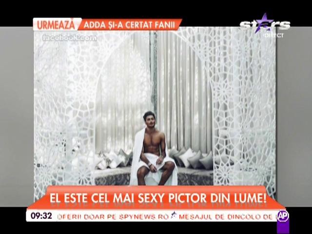 El este cel mai sexy pictor din lume! Chipul lui este de-a dreptul hipnotizan