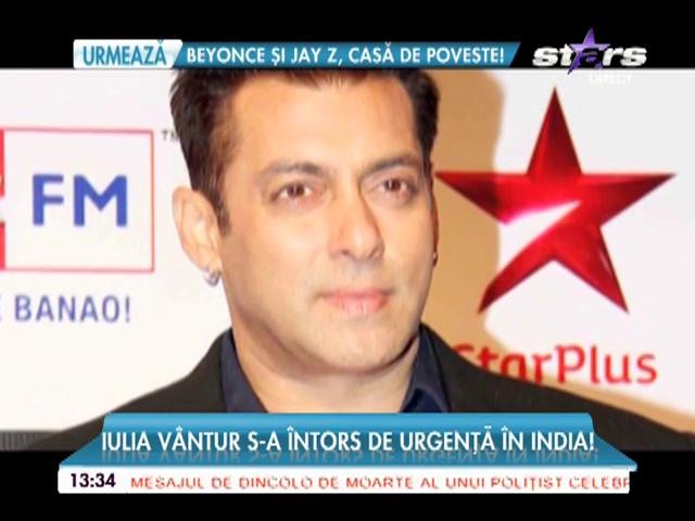Iulia V&acirc;ntur s-a &icirc;ntors de urgență &icirc;n India