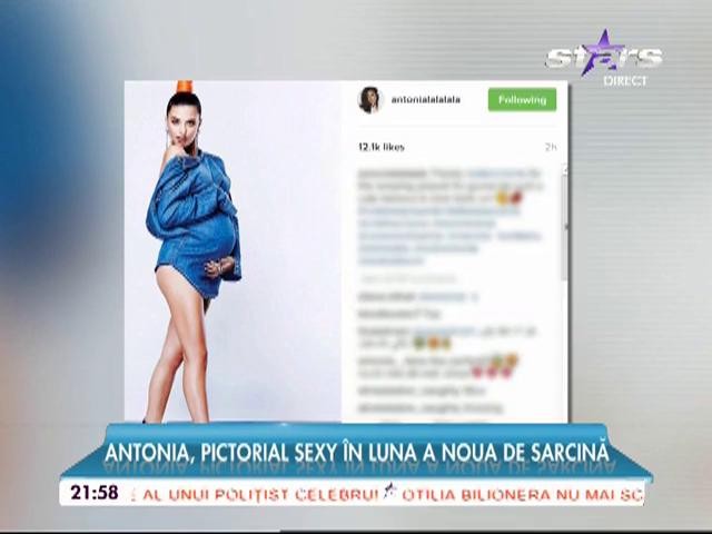 Antonia, pictorial sexy &icirc;n luna a noua de sarcină