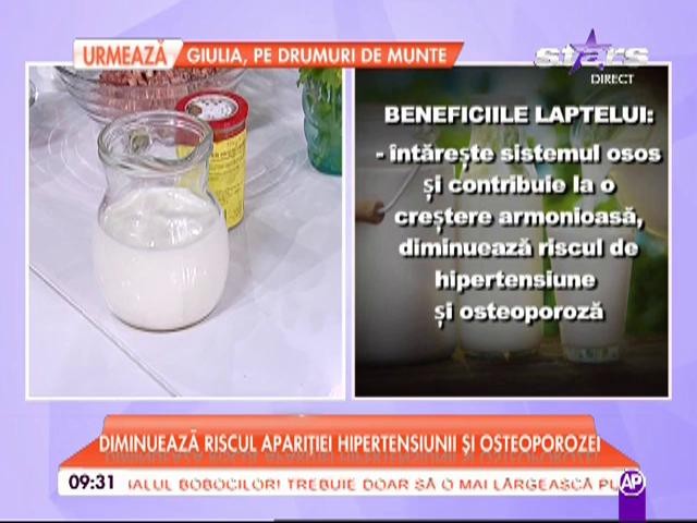 Beneficiile laptelui