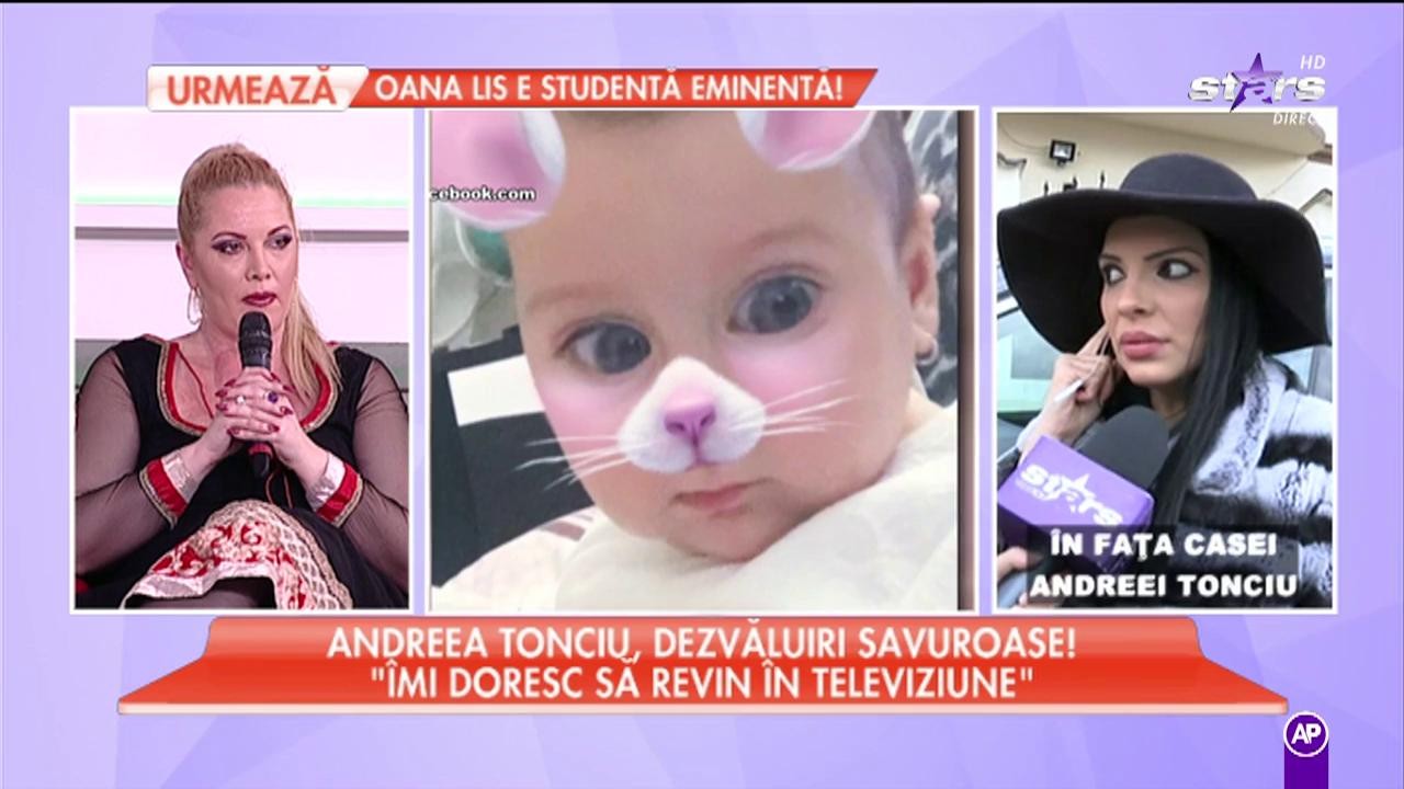 Andreea Tonciu: ”Îmi doresc să prezint o emisiune pentru copii”