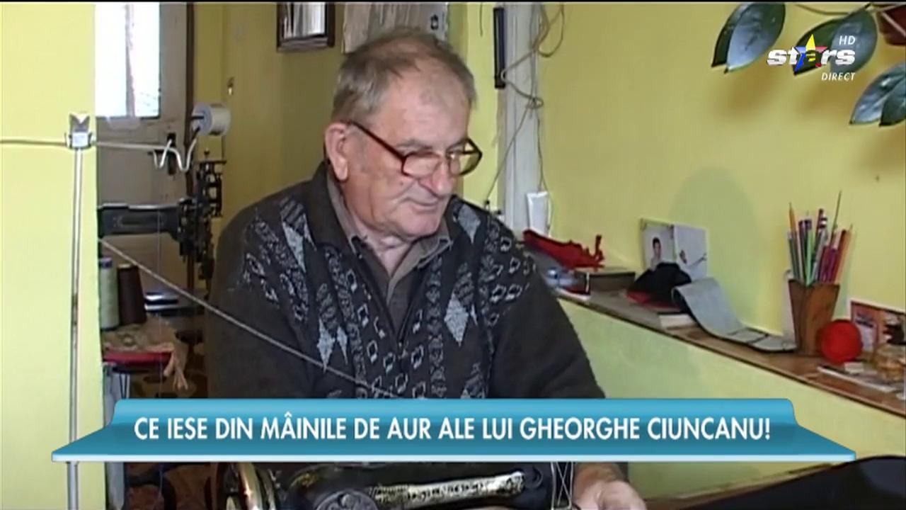 Meşterul Gheorghe Ciuncanu este cunoscut &icirc;n toată lumea pentru cusăturile lui autentice