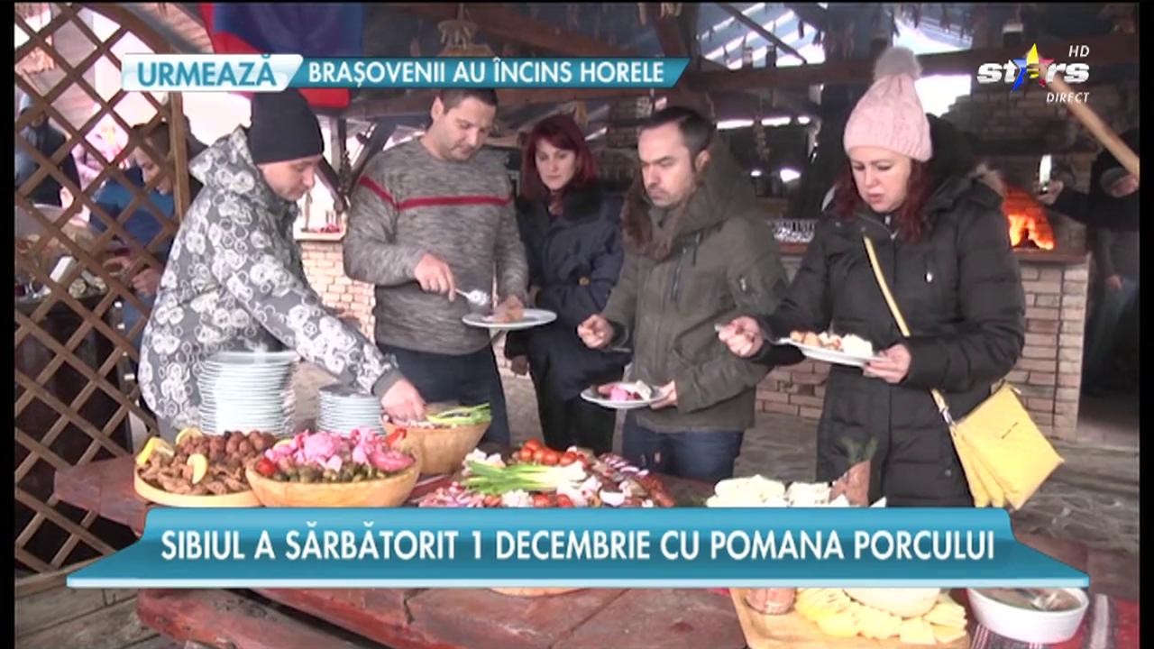 Sibiul a sărbătorit ziua de 1 Decembrie cu pomana porcului şi cu o petrecere ca la carte