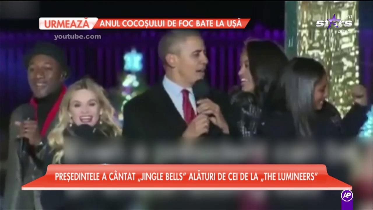 Barack Obama a c&acirc;ntat alături de Marc Anthony şi Kelly Clarkson!