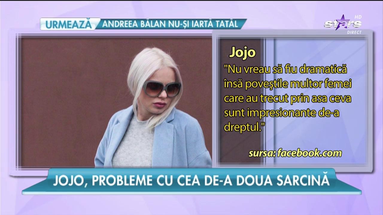 Jojo suportă chinuri cumplite pentru a &icirc;și aduce pe lume cel de-al doilea copil