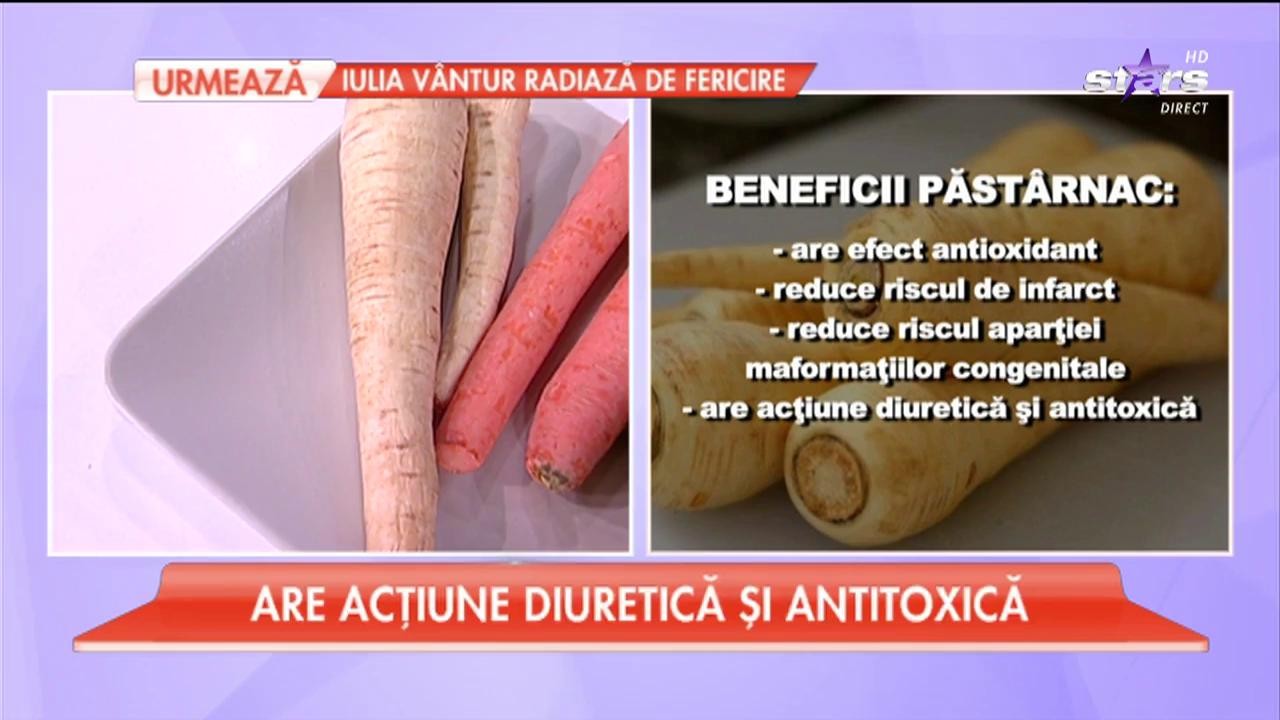 Beneficiile păst&acirc;rnacului: te scapă de gastrită, diabet şi febră