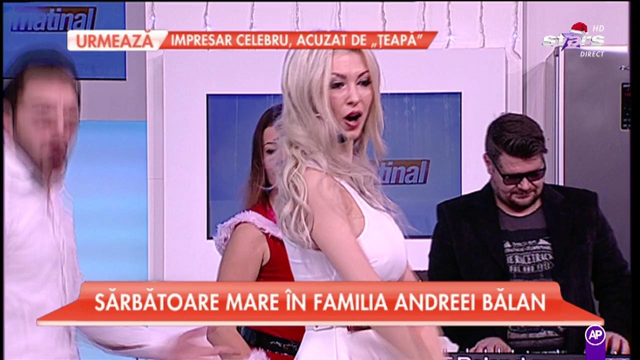 Andreea Bălan, colind de Crăciun, &icirc;n platoul matinalilor