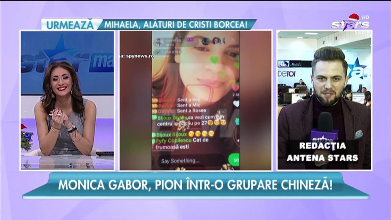 Monica Gabor, pion &icirc;ntr-o grupare chineză!