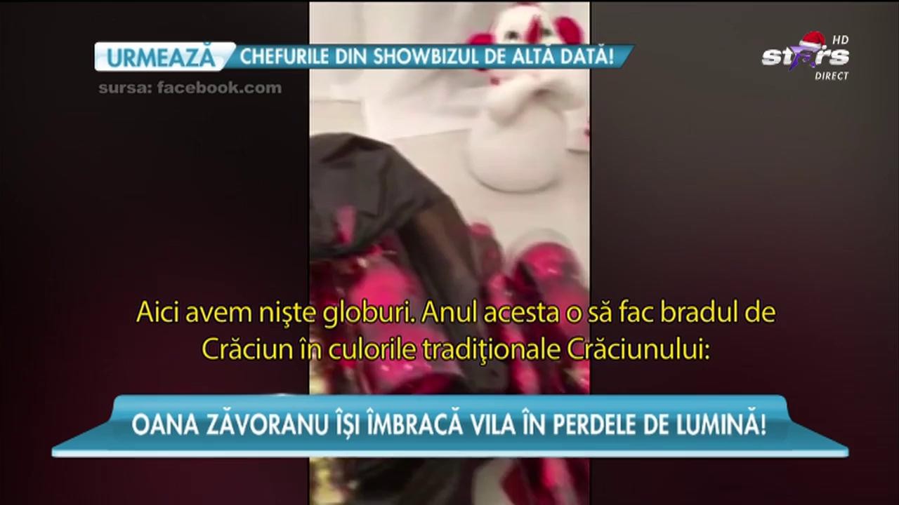 Oana Zăvoranu a aranjat locuința pentru sărbători
