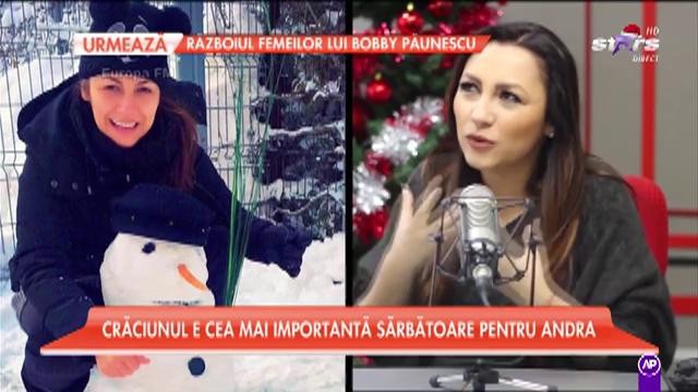 Crăciunul, cea mai importantă sărbătoare pentru Andra