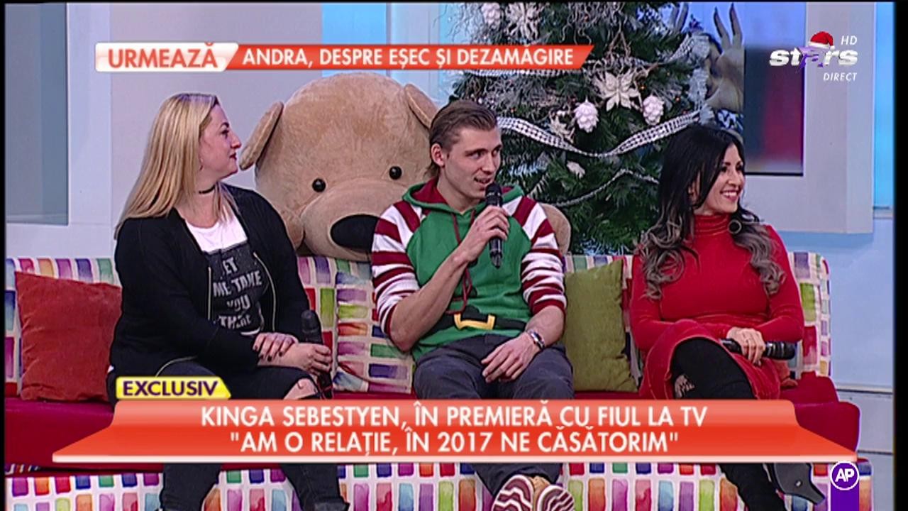 Kinga Sebestyen, &icirc;n premieră cu fiul la tv