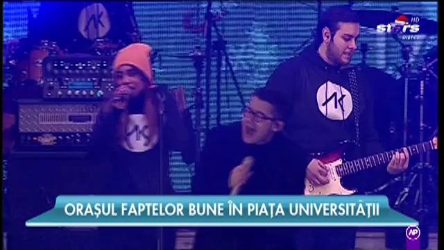 Akcent, show live &icirc;n Piața Universității