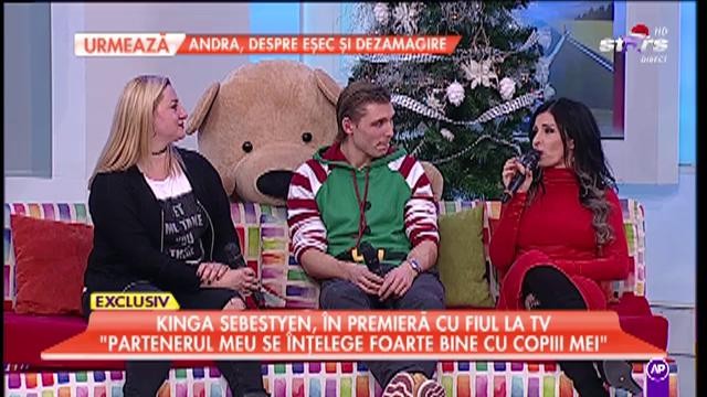 Kinga Sebestyen s-a logodit! Fosta amantă a soţului Nicoletei Luciu a făcut anunţul alături de fiul ei, pentru prima dată la TV