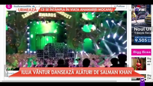 Iulia V&acirc;ntur dansează alături de Salman Khan