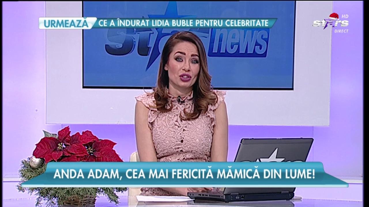 Anda Adam a uitat de toate problemele!