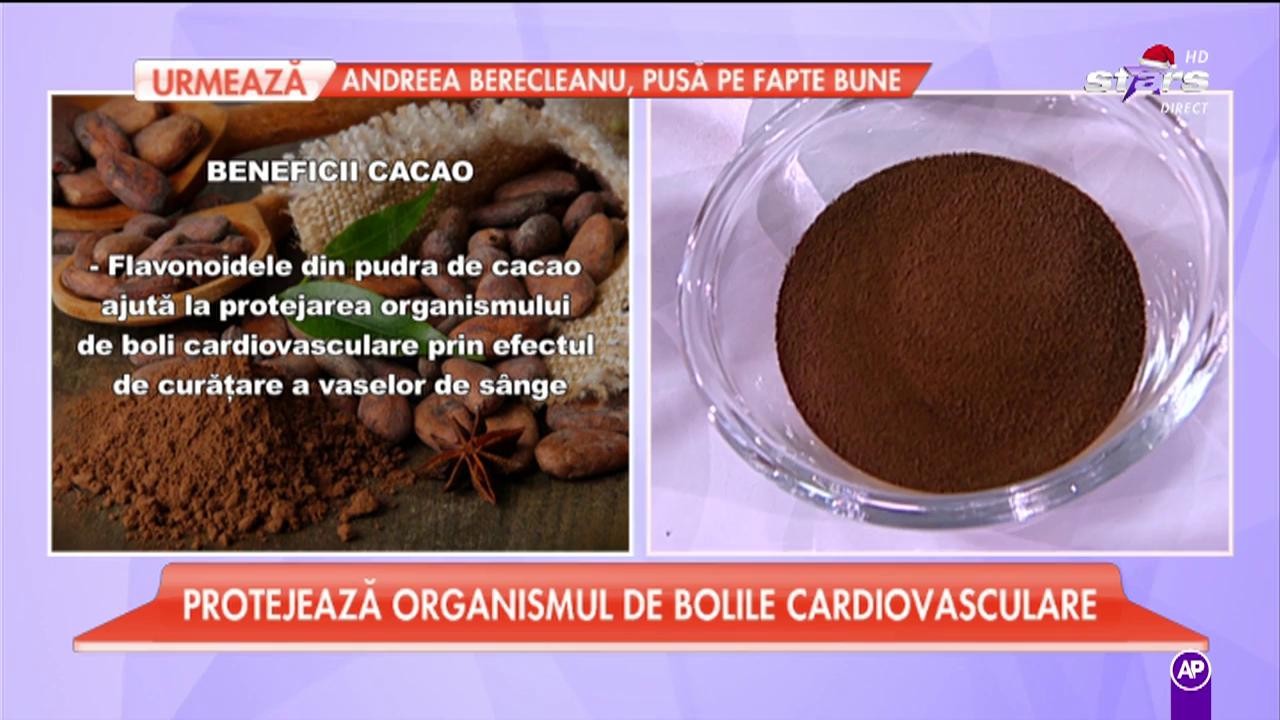 Beneficiile consumului de cacao