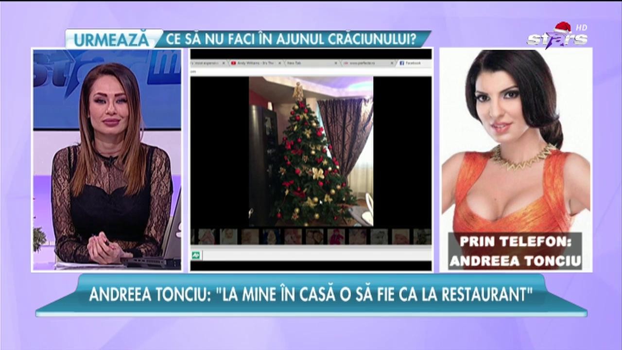 Andreea Tonciu: &rdquo;De Crăciun, la mine &icirc;n casă o să fie ca la restaurant&rdquo;