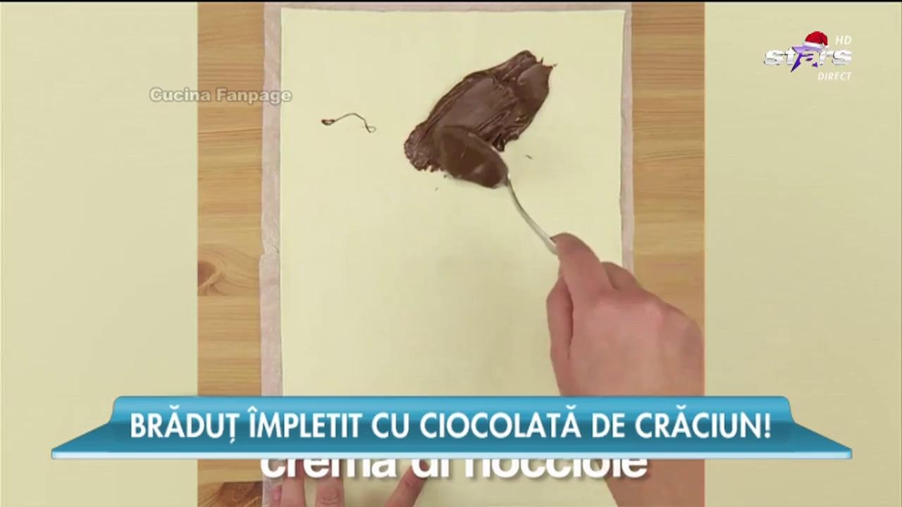 Desert de sezon. Brăduț &icirc;mpletit cu ciocolată