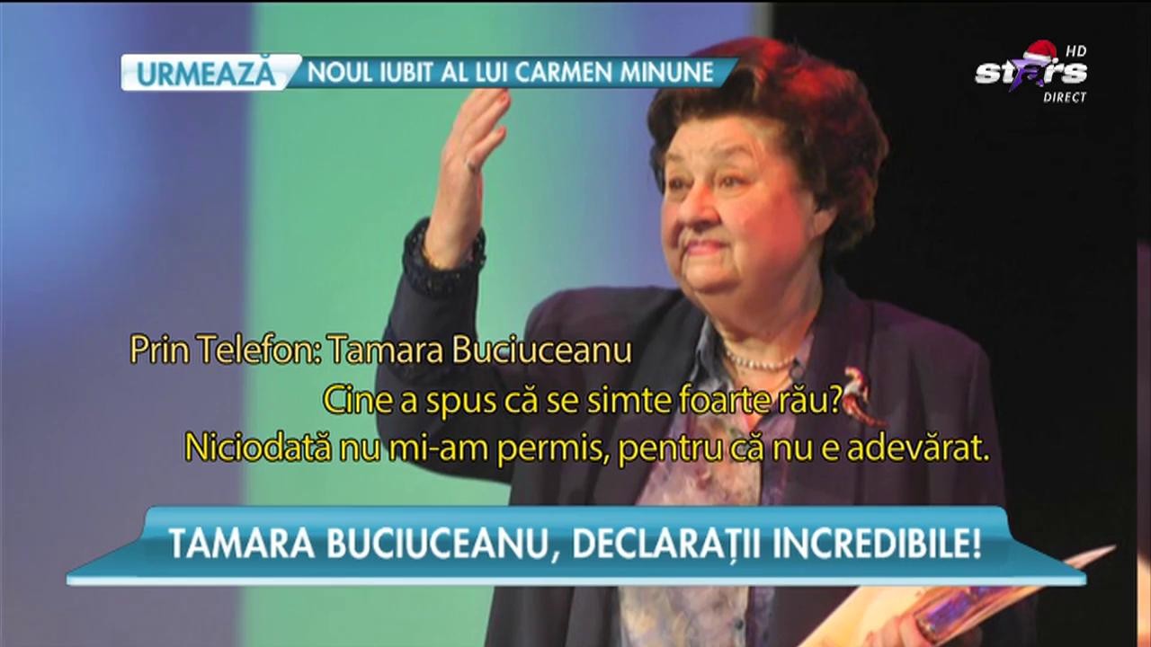 Adevăratul motiv pentru care Tamara Buciuceanu s-a retras de pe scenă